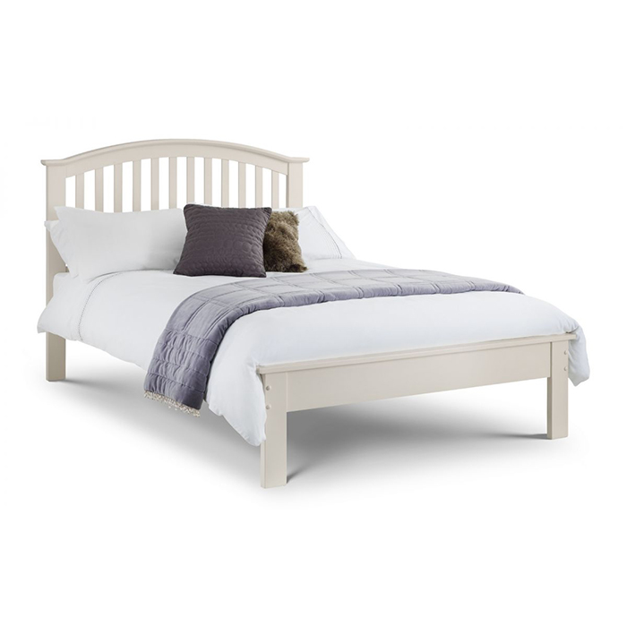 Olivia Double Bed In Stone White